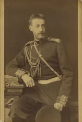 Constantin Constantinovič de Russie - Portrét velkovévody Constantine Constantinoviče Ruska (1858-1915), Bergamasco, Charles (Karl) (1830-1896). Albuminová fotografie, c. 1880. Ruský státní filmový a fotografický archiv, Krasnogorsk