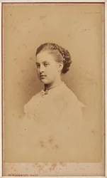 Olga Constantinovna de Russie - Portrét velkovévodkyně Olgy Constantinovny z Ruska (1851-1926) par Bergamasco, Charles (Karl) (1830-1896). Fotografie