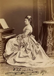 Portrét velkovévodkyně Alexandra Iosifovna Saxe-Altenburg (1830-1911)