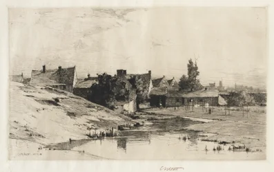 Staré domy poblíž Brugg, 1884-1888.