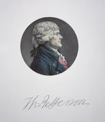 Thomas Jefferson (1743-1826) (barevná rytina)