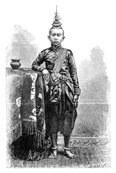 Cambojan, nejstarší syn Narodom, 1895.