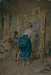 „Umělcův model“, 1874.