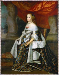 Marie Terezie Rakouská, francouzská královna, manželka Ludvíka XIV... (malba na plátně)
