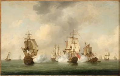 Akce komodora Walkera: soukromá loď "Boscawen" útočí na flotilu francouzských lodí, 23. května 1745