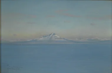 Severní vítr z Villa Narcissus, Capri, únor 1905 (pastel a barevná tužka nebo pastelka na papíře)