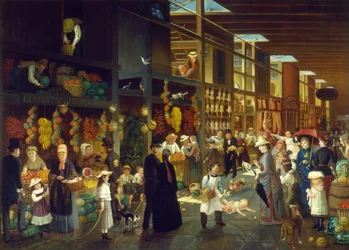 Zákon zachraňuje život! Co děláš, zlato, kolem roku 1872 (olej na plátně)