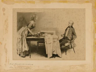 Dick Swiveller a Marchioness, z knihy "The Old Curiosity Shop" (Obchod se starožitnostmi)