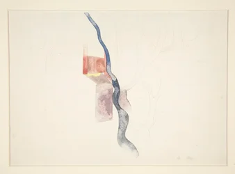 Stromová abstrakce (pravděpodobně studie pro Red Chimneys, 1918?)