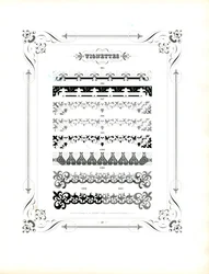 Ornamentální obruby a dekorativní pravidla (tisk)