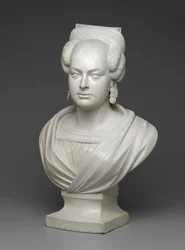Paní Charles Dodge, kolem 1830-40 (lakované dřevo)
