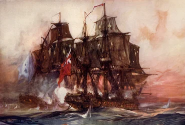 Saucy Arethusa Duel s francouzskou Belle Poule, červen 1778