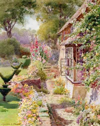 Zahrada Kings Manor Garden v East Hendred, Oxon