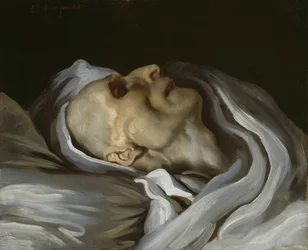 Théodore Géricault na smrtelné posteli, 1824.