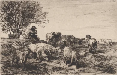Stádo ovcí, 1864.