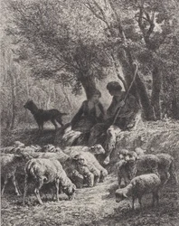 Pastorační scéna, 1864.