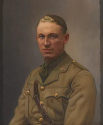 Poručík AL Bobby, kulometný sbor a Middlesex Regiment, circa 1917
