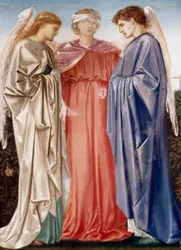 "Víra, naděje a láska" Obraz od Charlese Fairfaxe Murraye (1849-1919) (přerafaelita) Soukromá sbírka