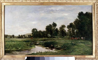 Malba údolí Arques od Charlese Francoise Daubignyho