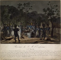 Návrat Napoleona z Elby. Napoleonův bivak v Golfe-Juan dne 1. března 1815, 1815