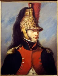 Portrét Ludvíka Bonaparta (1778-1846) v uniformě plukovníka 5. pluku draků Obraz Charles Francois Jalabert (1819-1901) 1852 Malmaison musee du chateau - Portrét Ludvíka Bonaparta (1778-1846) v uniformě plukovníka 5. re