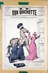 Obálka „Don Quijote“, číslo 335, satirický v barvách