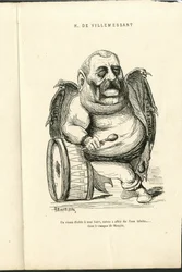 Ilustrace Charles Gilbert-Martin (1839-1905) v "" Současné grimasy""