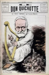 Starý Orfeus: karikatura o Victoru Hugovi a Rusku - Gilbert-Martin (Gilbert Martin), v „“ Don Quijote z 23.6.1882