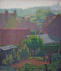 Village Rooftops (olej)