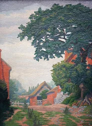Woodlane Farm, Bearley (olej)