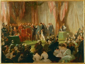 Ludvík Napoleon Bonaparte, princ prezident a pozdější císař III... (olej na plátně)