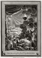 Smrt velkého krále Sesostris, starověký Egypt, 1775