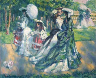Procházka v parku, 1902