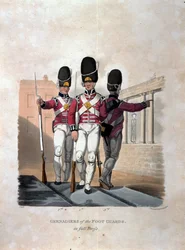 Grenadiers of the Foot Guards in Full Dress, z 
