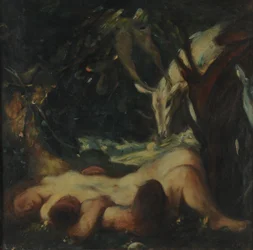 Studie pro The Sleeping Wood Nymph, 1903-06