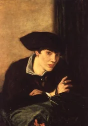 Dáma v černém klobouku, portrét slečny Rachel Castellan, 1915