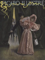 Domino vstal. Obálka Le Figaro Illustre, únor 1896