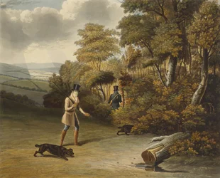 1. října 1827 (ručně kolorovaná akvatinta)