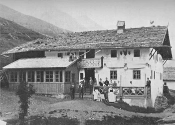 Horská chata, Tyrolsko, c1913