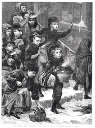 Feeding the Hungry, Londýnská polévková kuchyně, 1880
