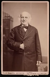 Portrét reverenda Samuela Kramera 1808-1891, před rokem 1891.
