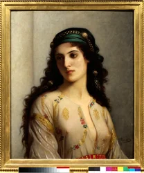 Žid z Tangeru v Maroku. Obraz Charlese Landella (1812-1908)
