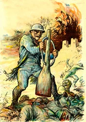 Karikatura generála Nivelleho (1856-1925) v "Le Rire" z 20. ledna.