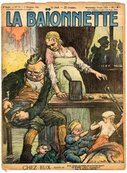 Obálka "" La Baionnette "", Satirical en Colours
