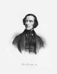 Portrét skladatele Williama Sterndale Bennetta 1816-1875.