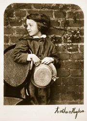 Arthur Hughes, Jr, 12. října 1863 (sépiová fotografie)