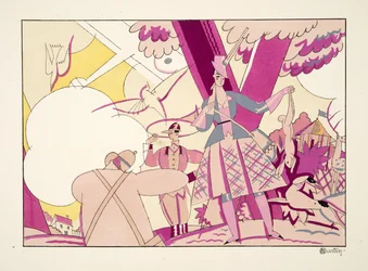 La Chasse, od Sports & Entertainment, hospoda. 1914 (tisk šablony)