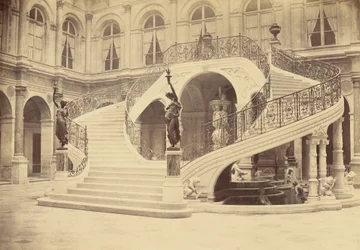[Schodiště, interiér Hôtel de Ville]