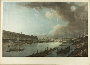 Pohled na Tuileries, Louvre a Pont Neuf