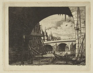 Oblouk, Pont Notre-Dame, Paříž